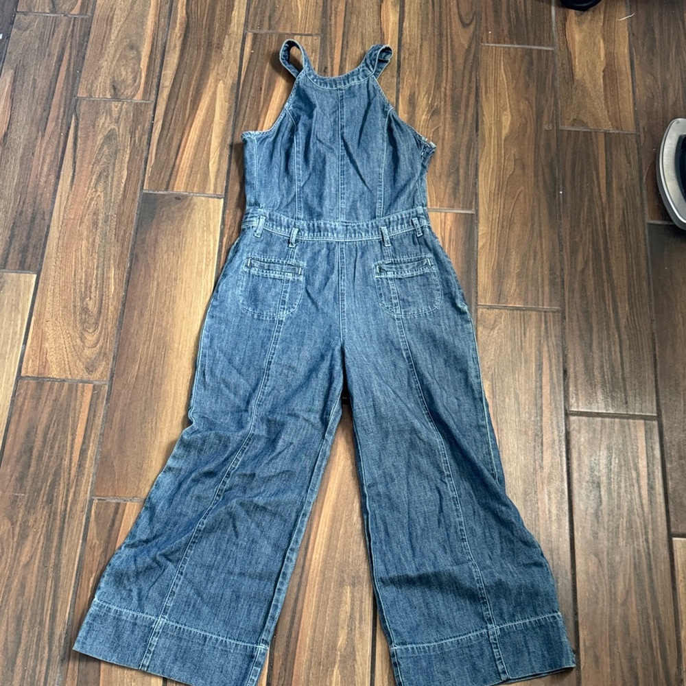 Pilcro and the Letterpress Denim Jumpsuit